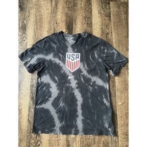 Nike Men's Black Crest T-Shirt Size M National Team Soccer Pride USA